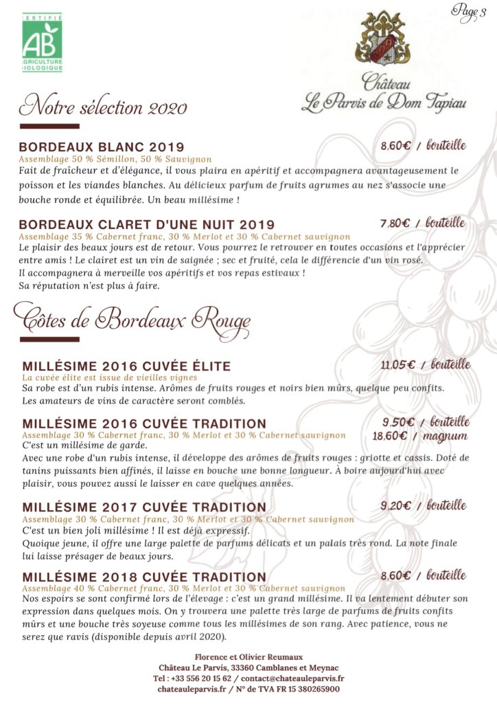 Tarif Belgique