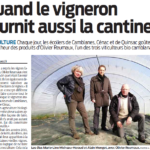 26 mars 2019 par Sud-Ouest-: Quand le vigneron fournit aussi la cantine