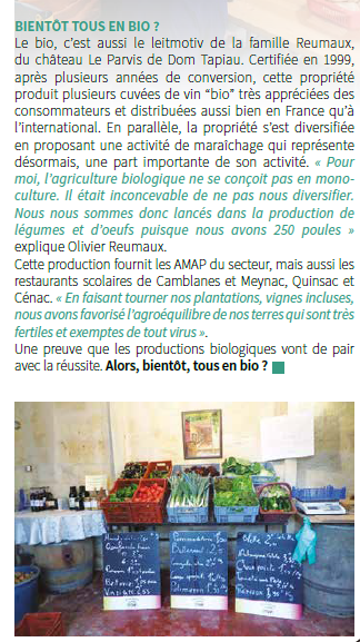 Bientôt tous au bio ? - Magazine de la commune de Camblanes et Meynac - Mars 2019