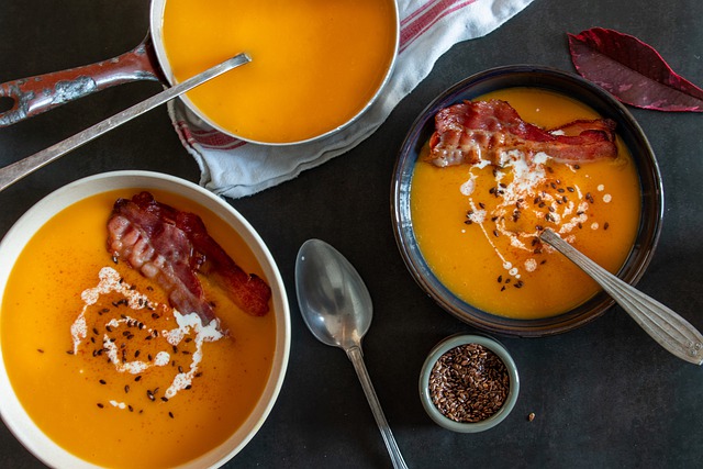 Soupe de potimarron aux châtaignes