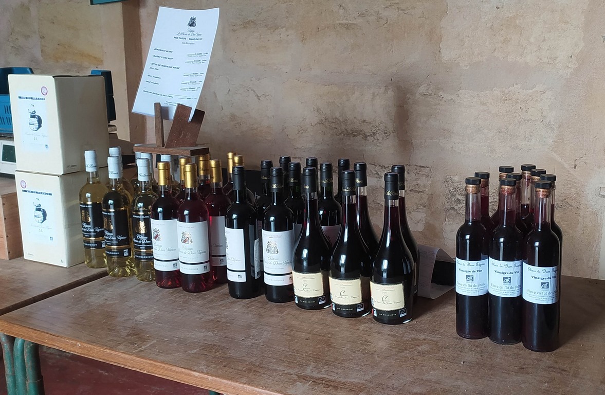 Vins biologiques Gironde en vente sur place