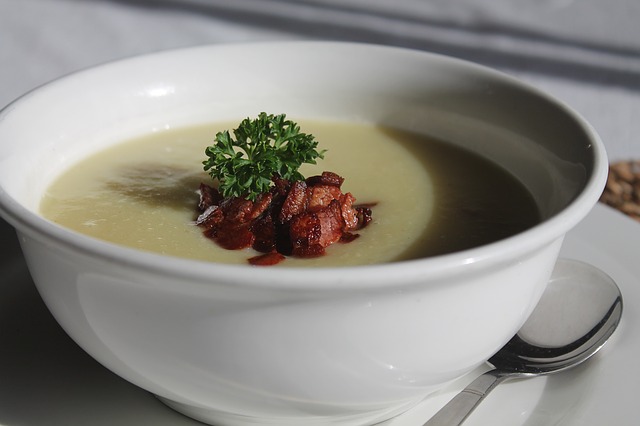 Velouté de blancs de poireaux