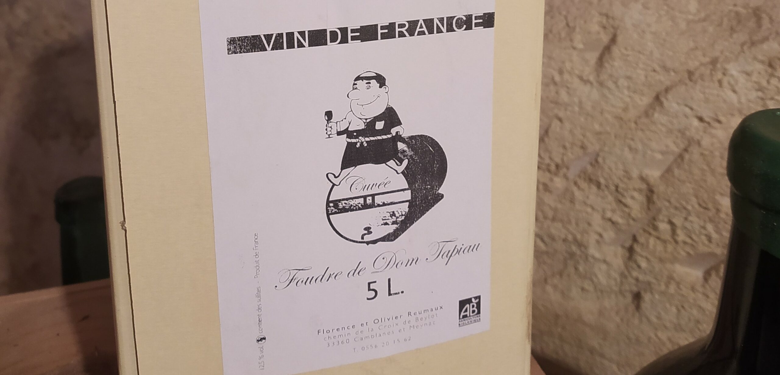 La cuvée « Les foudres de Dom Tapiau » est arrivée !