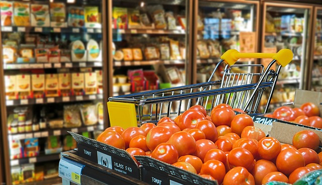 Tomates dans Supermarché