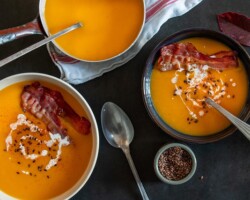 Soupe de potimarron aux châtaignes